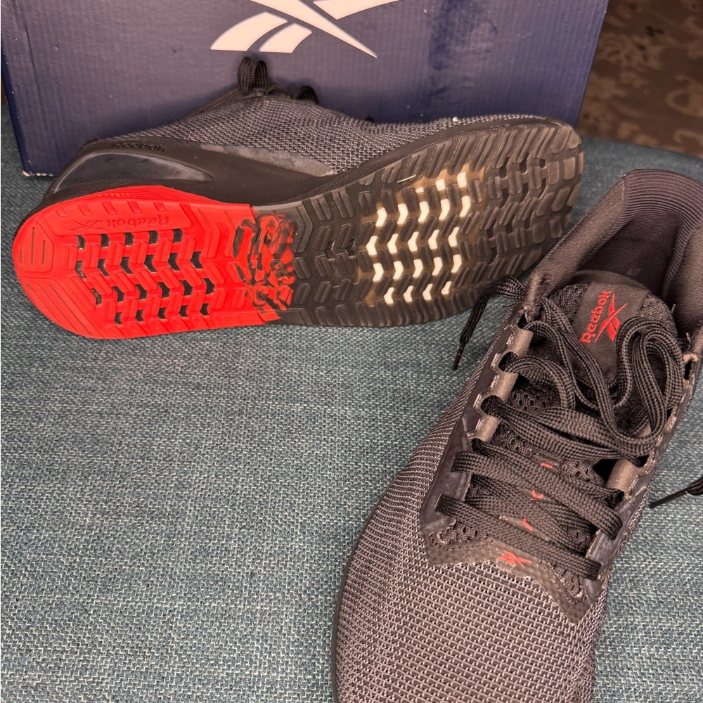 Reebok Black and Red Running Shoes